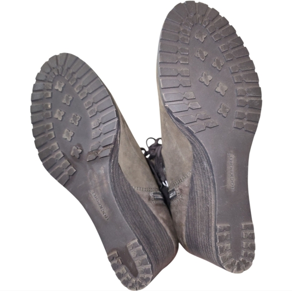 Cobb Hill Rockport Collection Brown Lucinda Lace-up Nubuck Leather Boot 9.5 - Picture 6 of 8